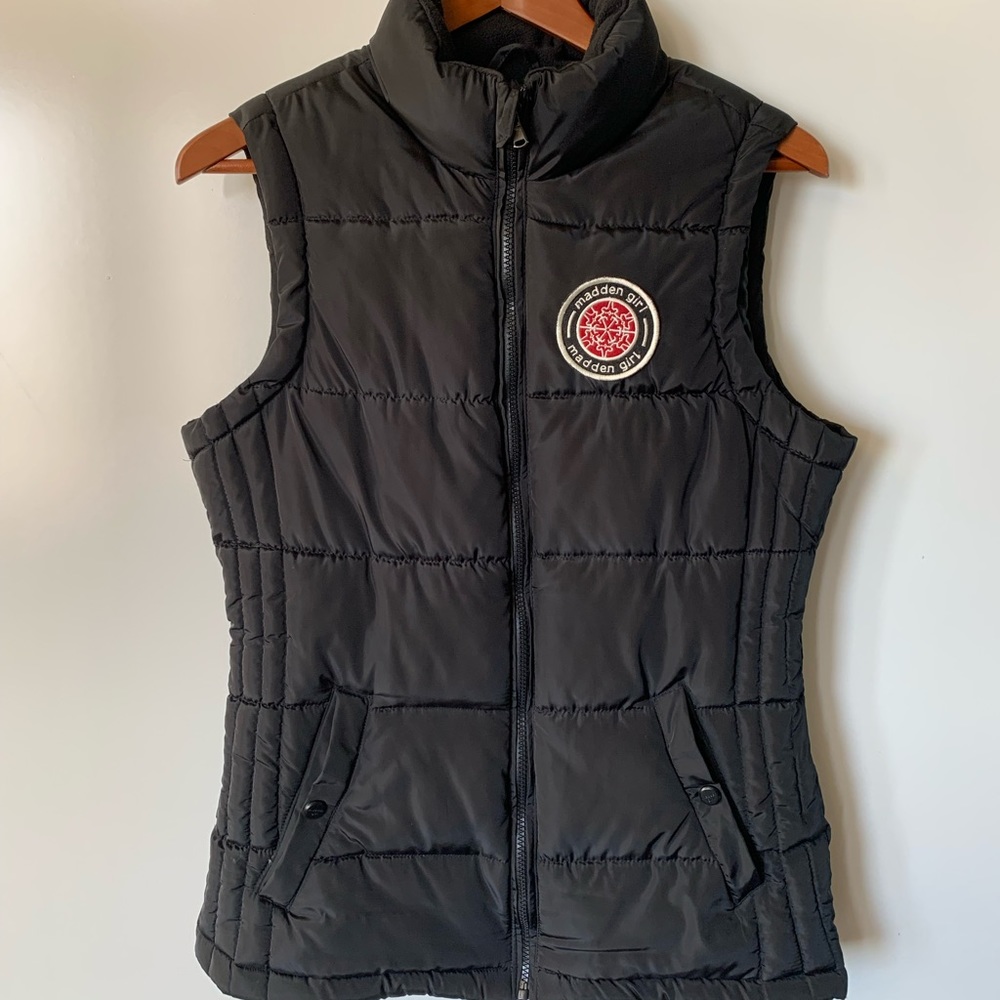 Madden Girl Black Puffer Vest